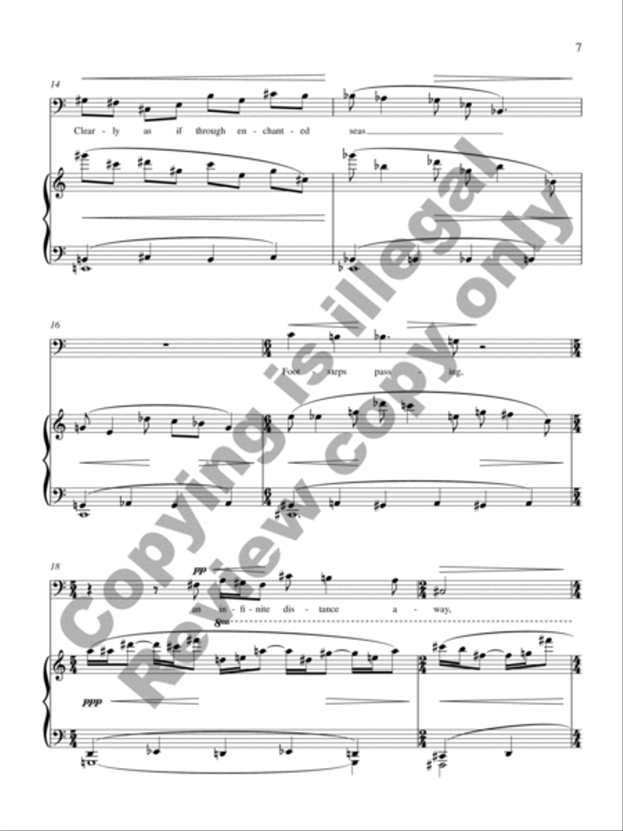 Nocturne of Remembered Spring Baritone Voice scores gallery preview page 8