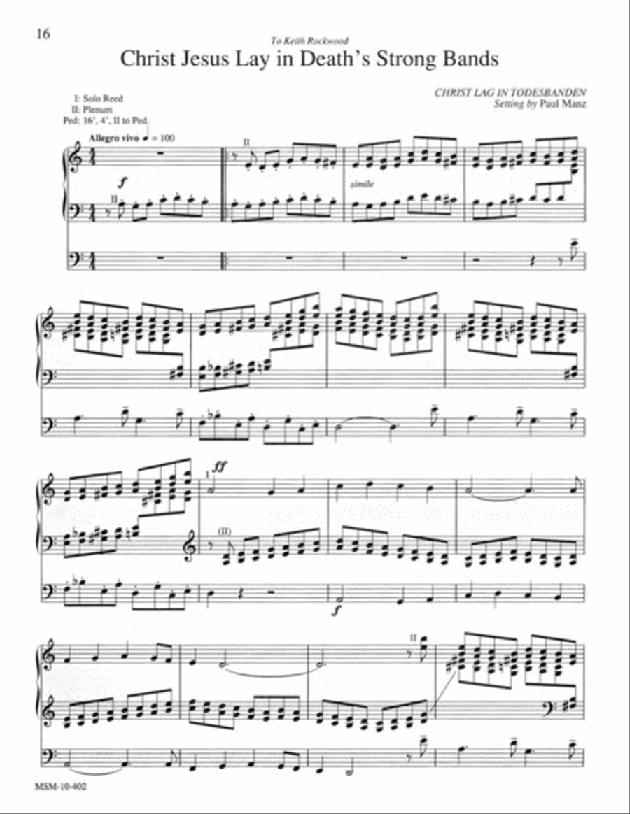 Improvisations for the Easter Season Organ scores gallery preview page 10