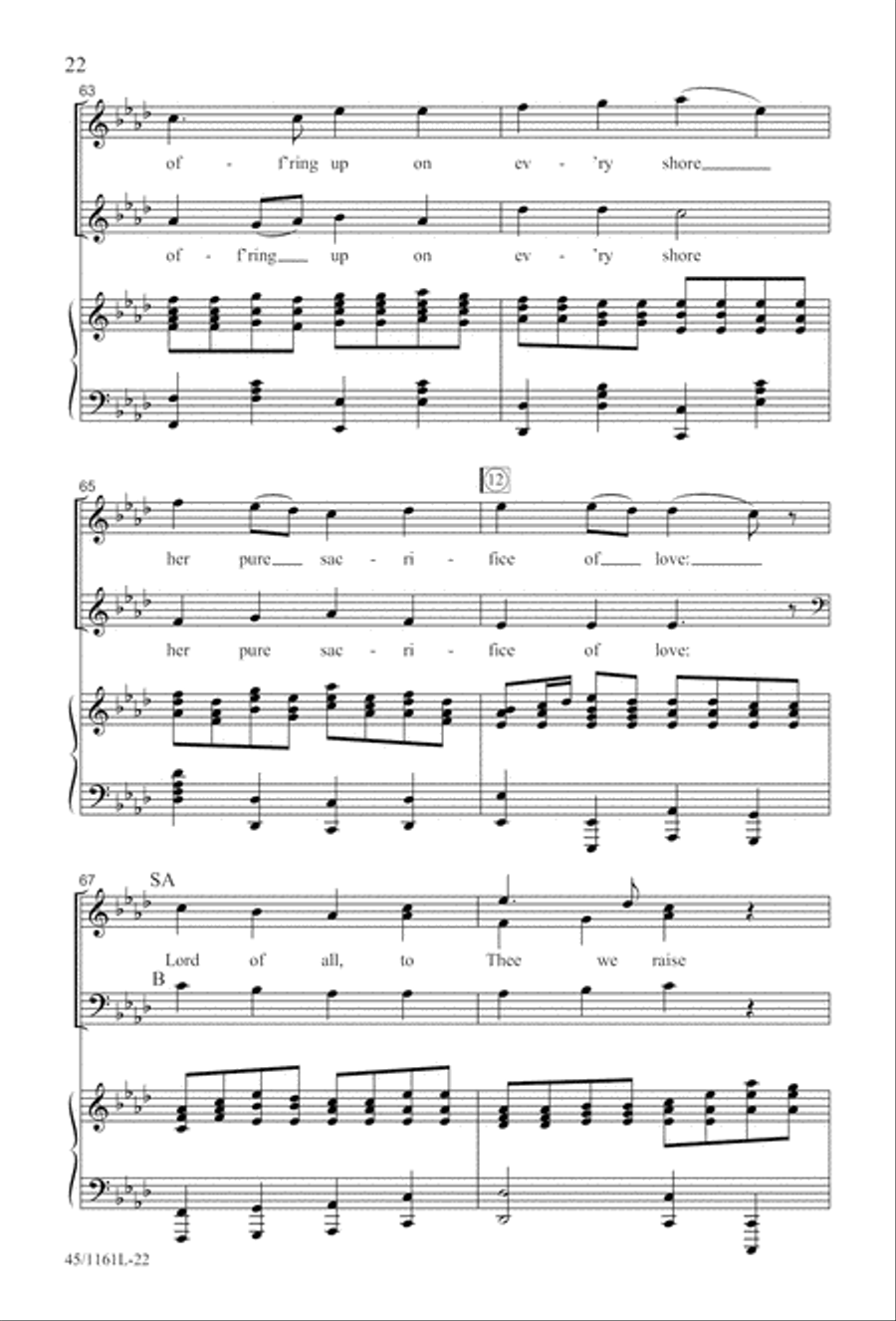 Hymns We Love to Sing 3-Part scores gallery preview page 23