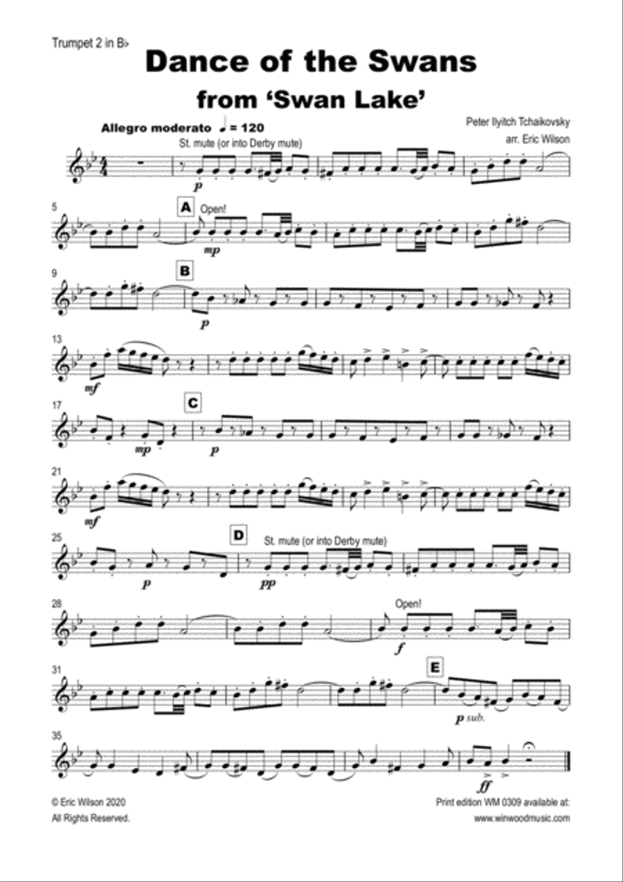 Dance of the Swans Brass Ensemble scores gallery preview page 6