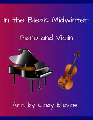 Book cover for In the Bleak Midwinter, for Piano and Violin