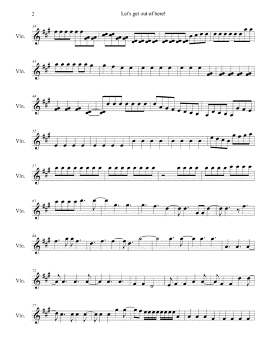 Let's get out of here Let's get out of here Piano Solo scores gallery preview page 2