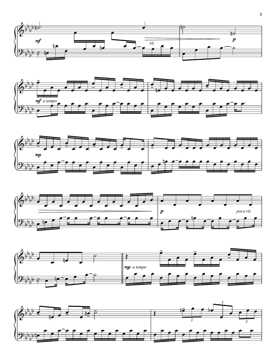 Nocturne In F Minor, Op. 55, No. 1 (arr. Chad Lawson) Piano Solo scores gallery preview page 3