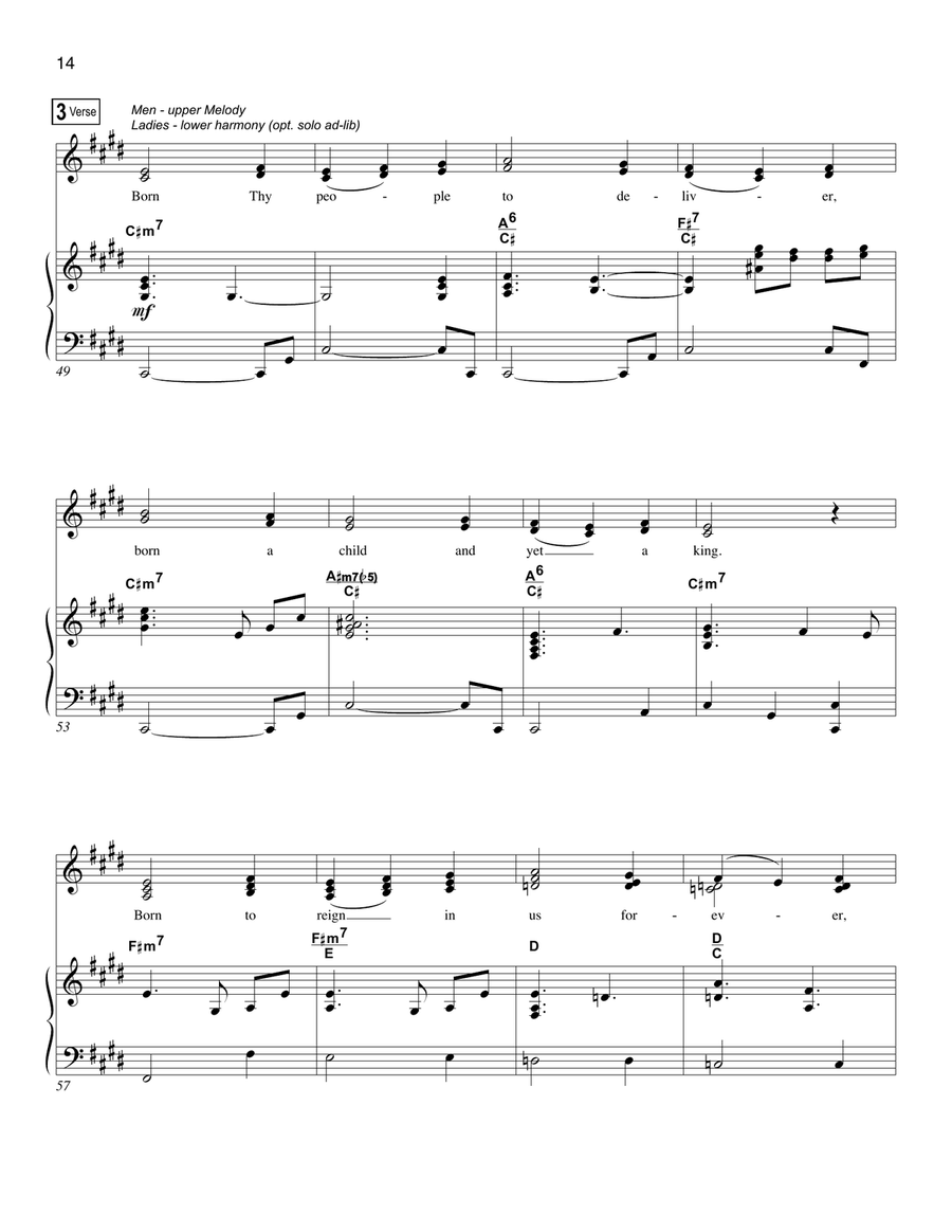 Come, Thou Long-Expected Jesus Voice scores gallery preview page 4