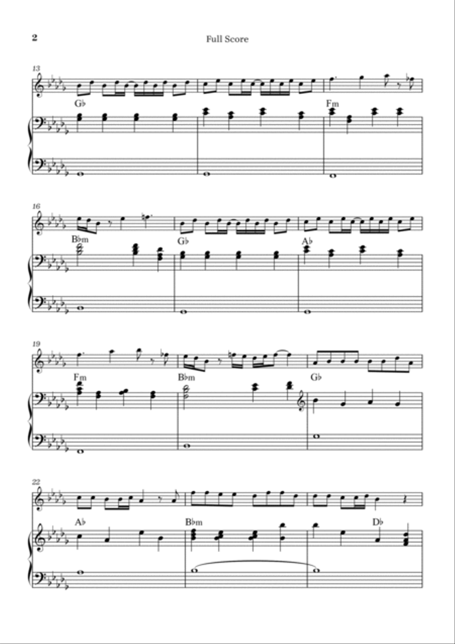 Peaches Violin Solo scores gallery preview page 2