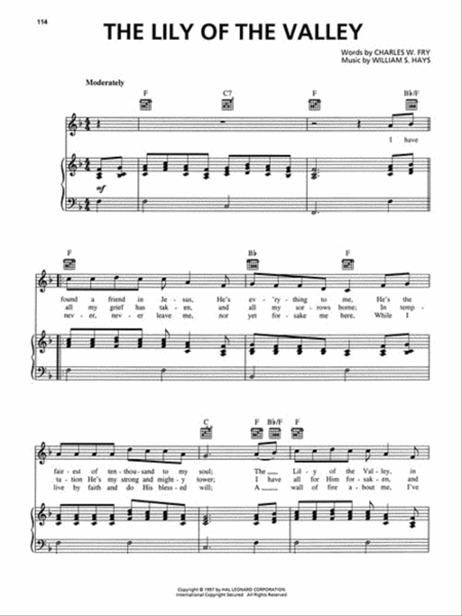 The Best Gospel Songs Ever Piano, Vocal, Guitar scores gallery preview page 3