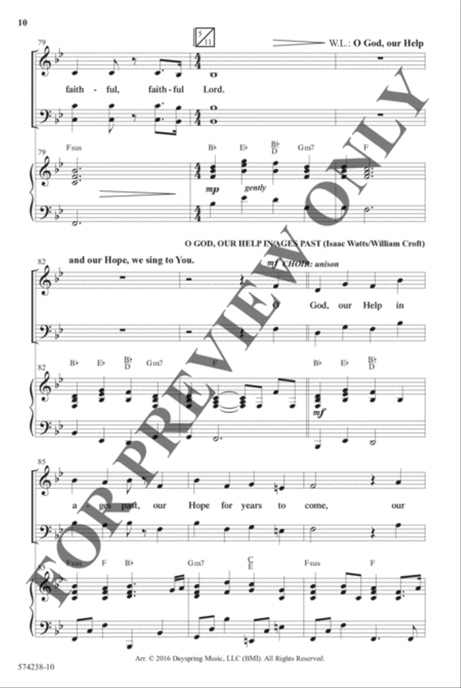God's Faithfulness Medley - Anthem Choir scores gallery preview page 9