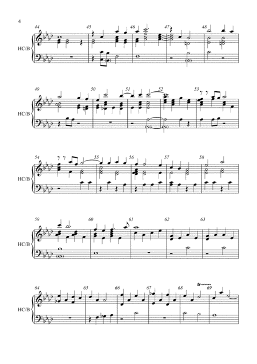 Love Of My Life Handbell Choir scores gallery preview page 4