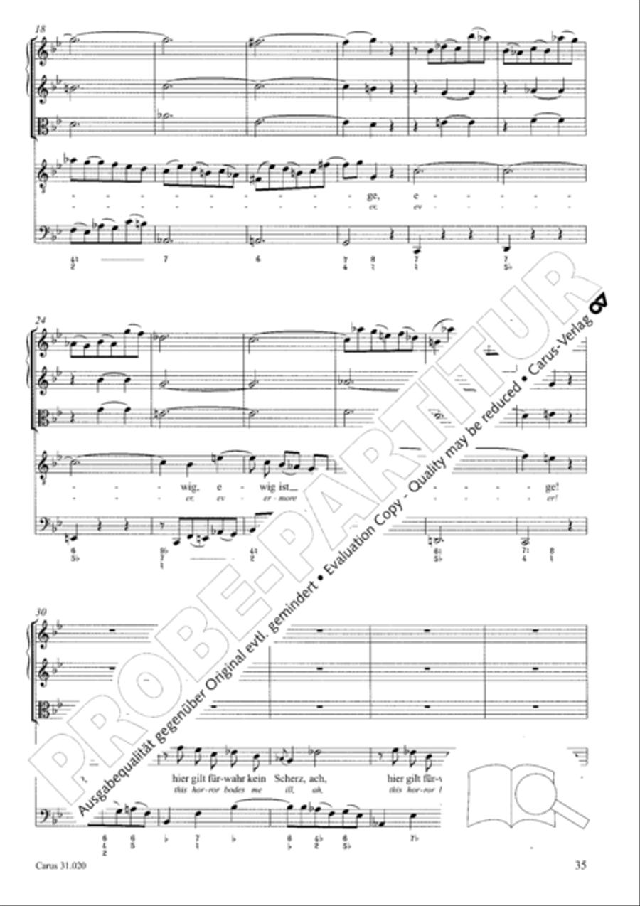 Eternity, thou thundrous word (O Ewigkeit, du Donnerwort) ATB scores gallery preview page 36