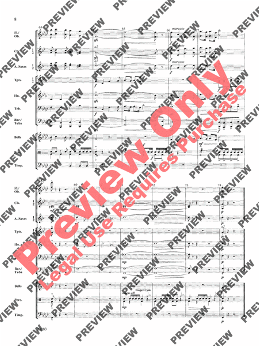 Three Kings' March Concert Band scores gallery preview page 9