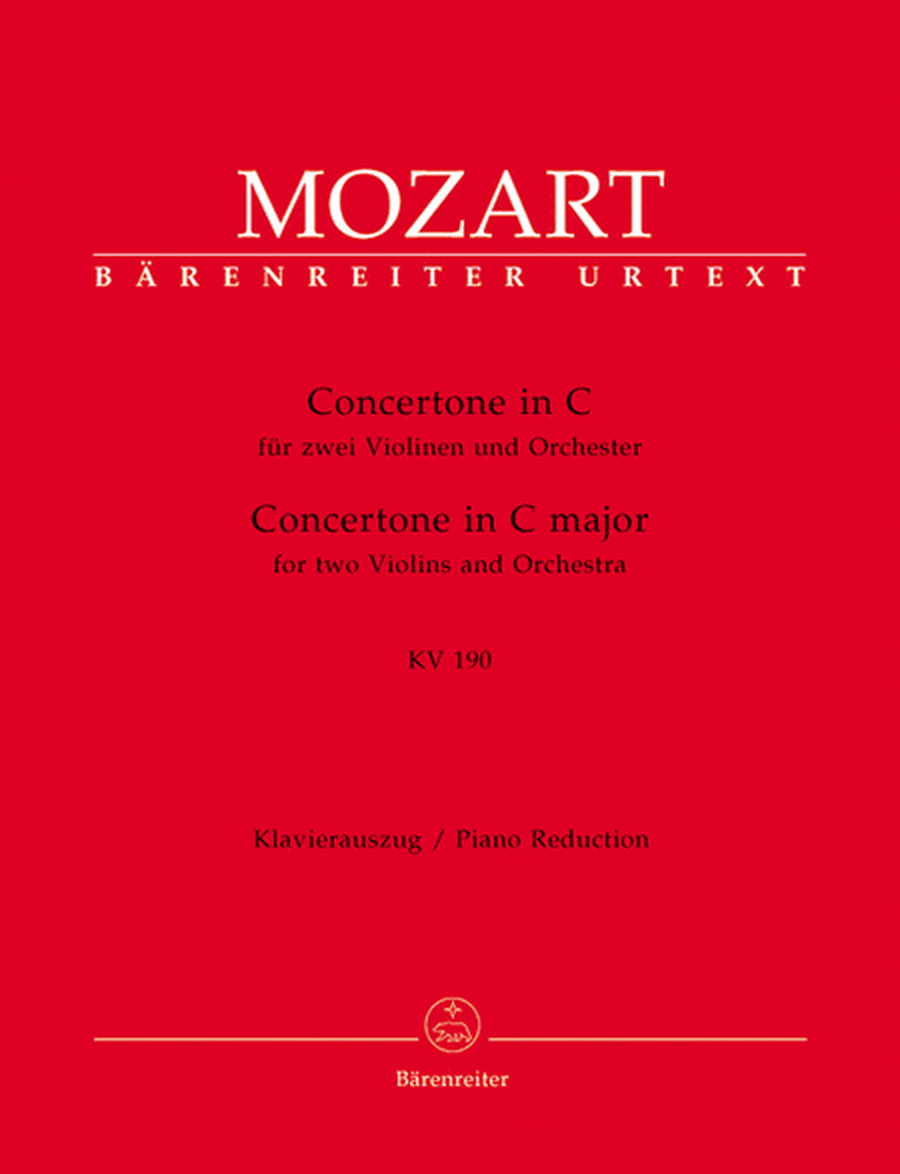 Concertone for two Violins and Orchestra C major, KV 190 (166b, KV6:186 E)