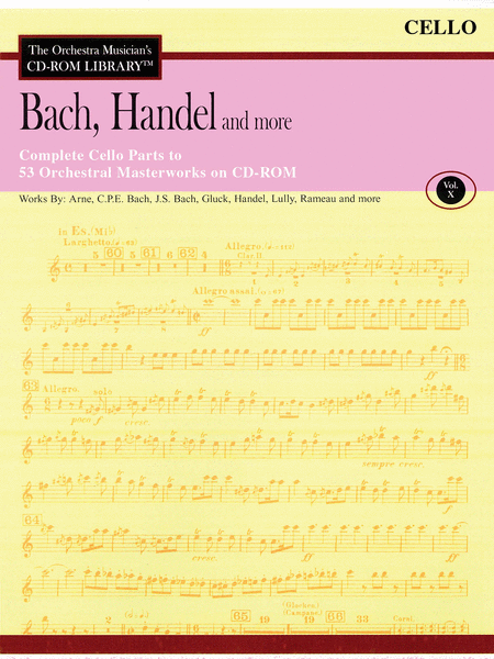 Bach, Handel and More - Volume X (Cello)
