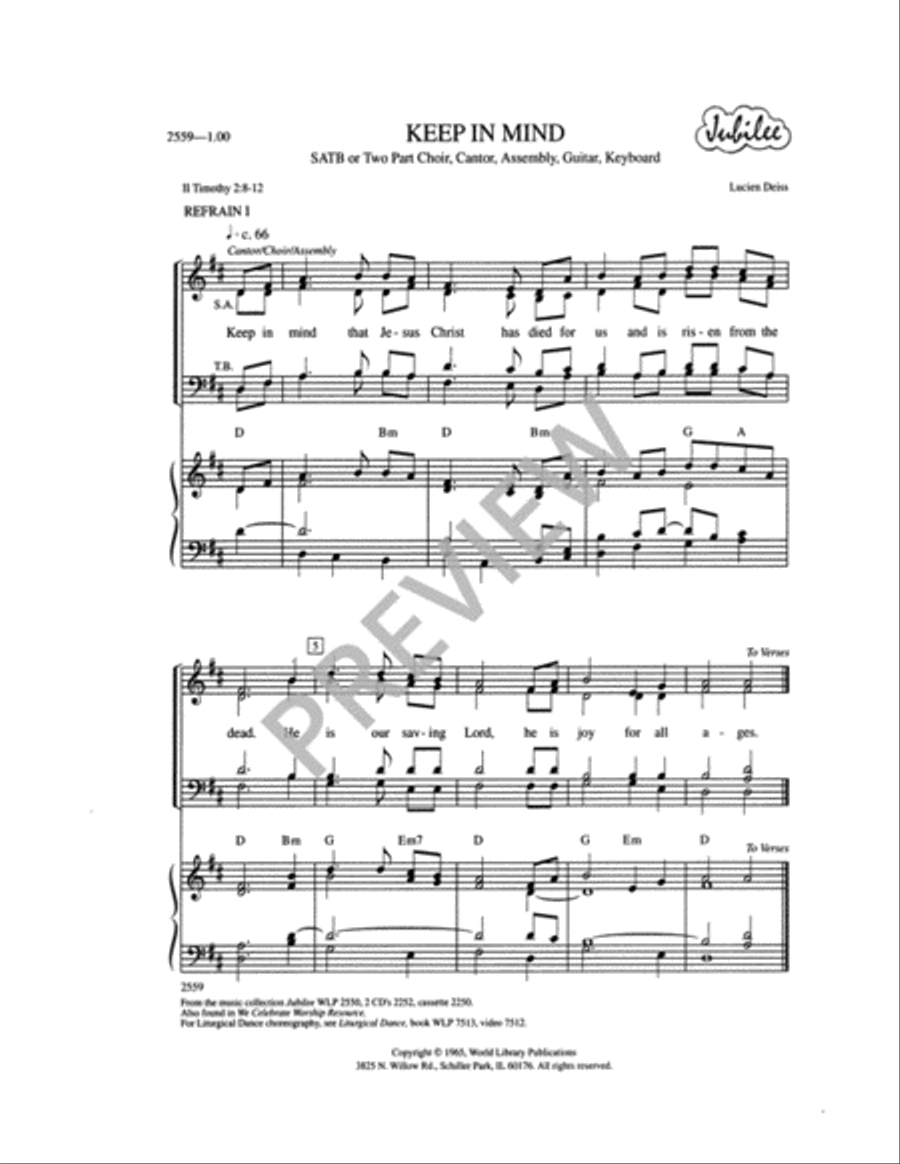 Keep In Mind 4-Part scores gallery preview page 5