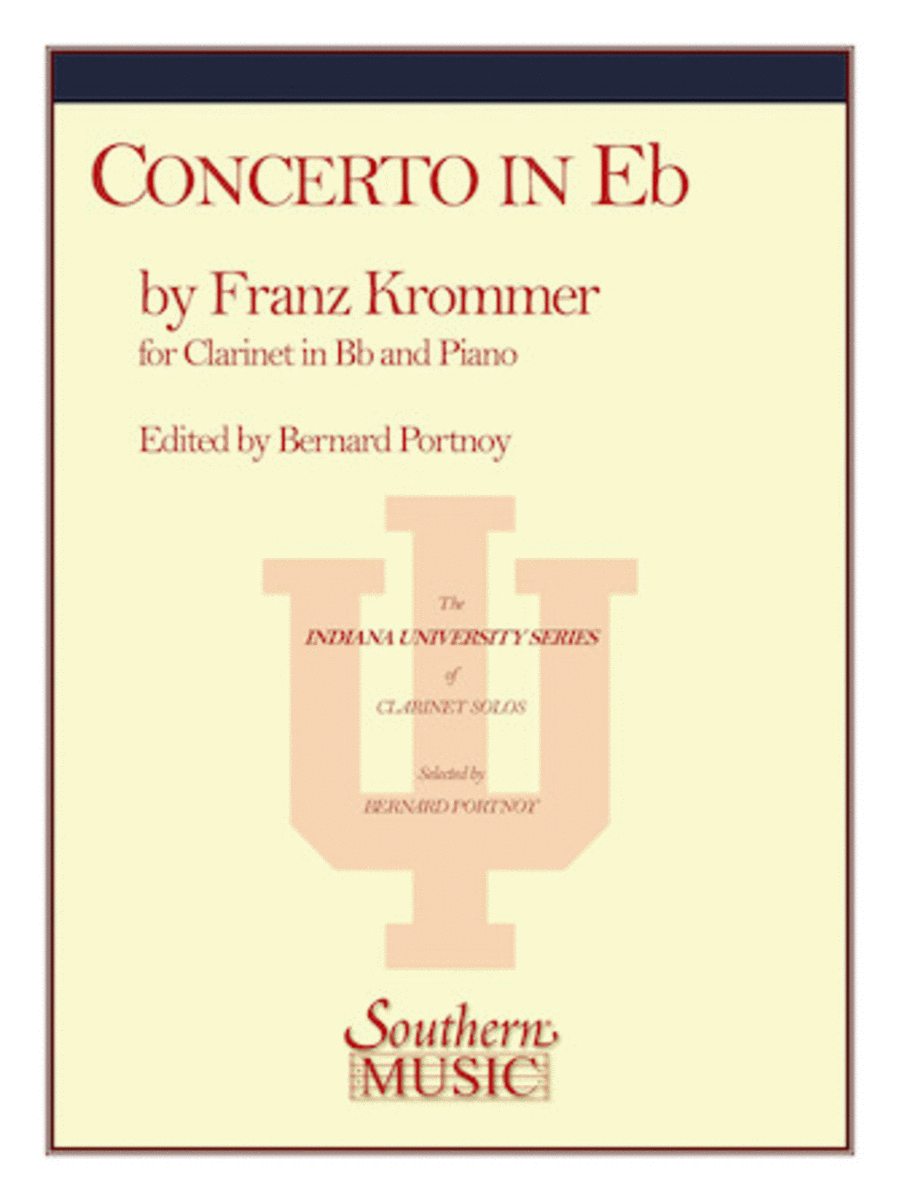 Concerto in E Flat, Op. 36 B-Flat Clarinet scores gallery preview page 1