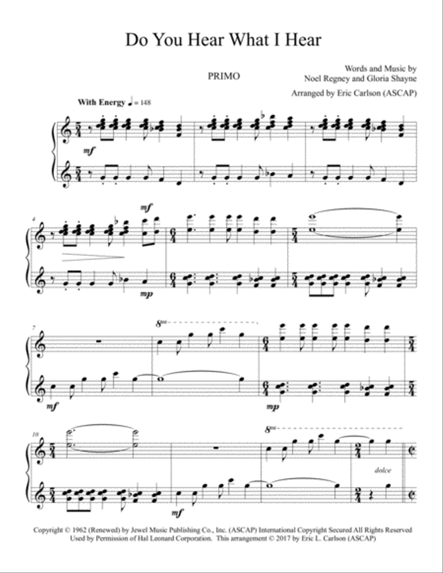 Do You Hear What I Hear Piano scores gallery preview page 3