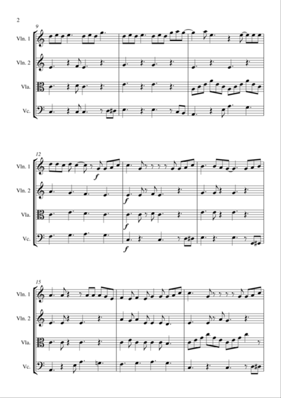 Like I'm Gonna Lose You String Quartet scores gallery preview page 3