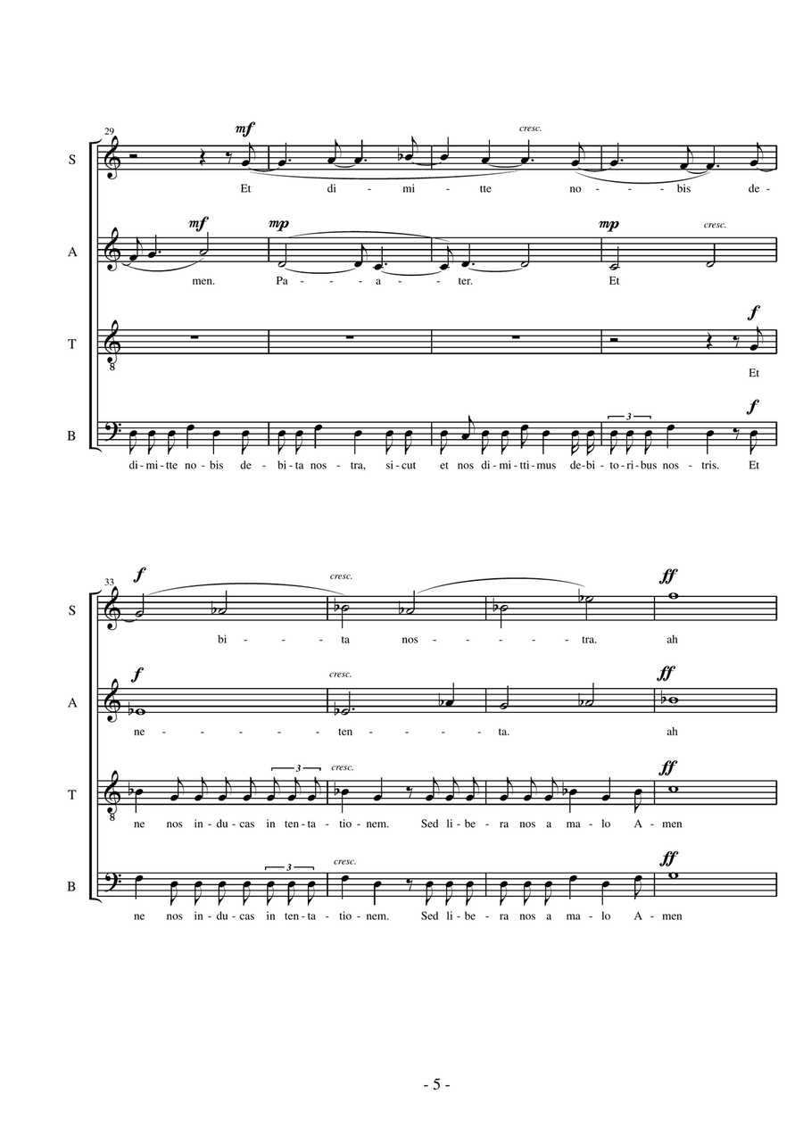 In Nomine Patris 4-Part scores gallery preview page 5