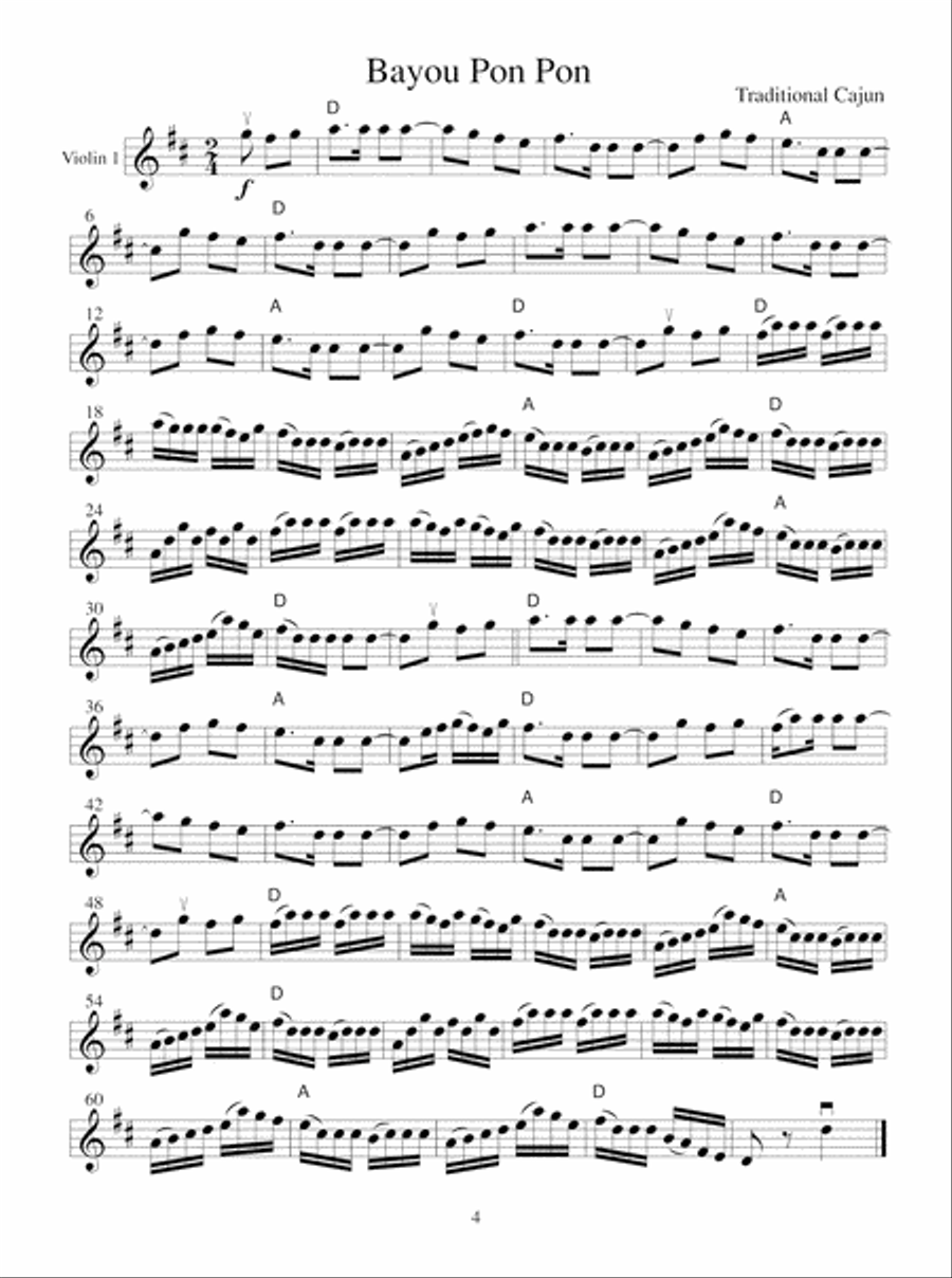 American Fiddle Tunes for Solo and Ensemble - Violin 1&2 Violin Solo scores gallery preview page 5
