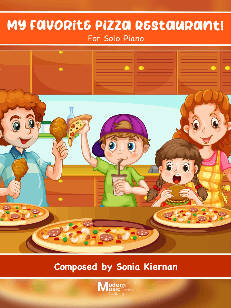My Favorite Pizza Restaurant! Piano Solo scores gallery preview page 1