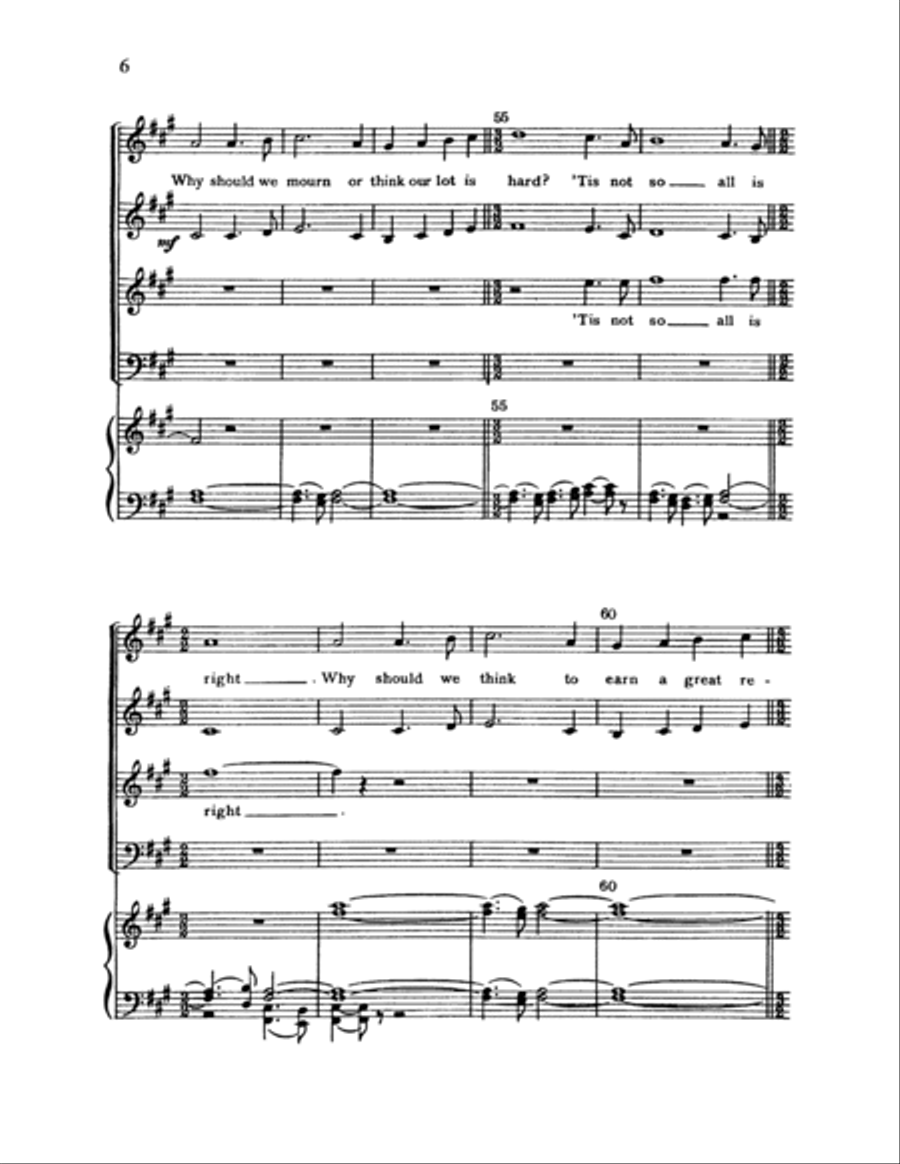 Come, Come Ye Saints 4-Part scores gallery preview page 6