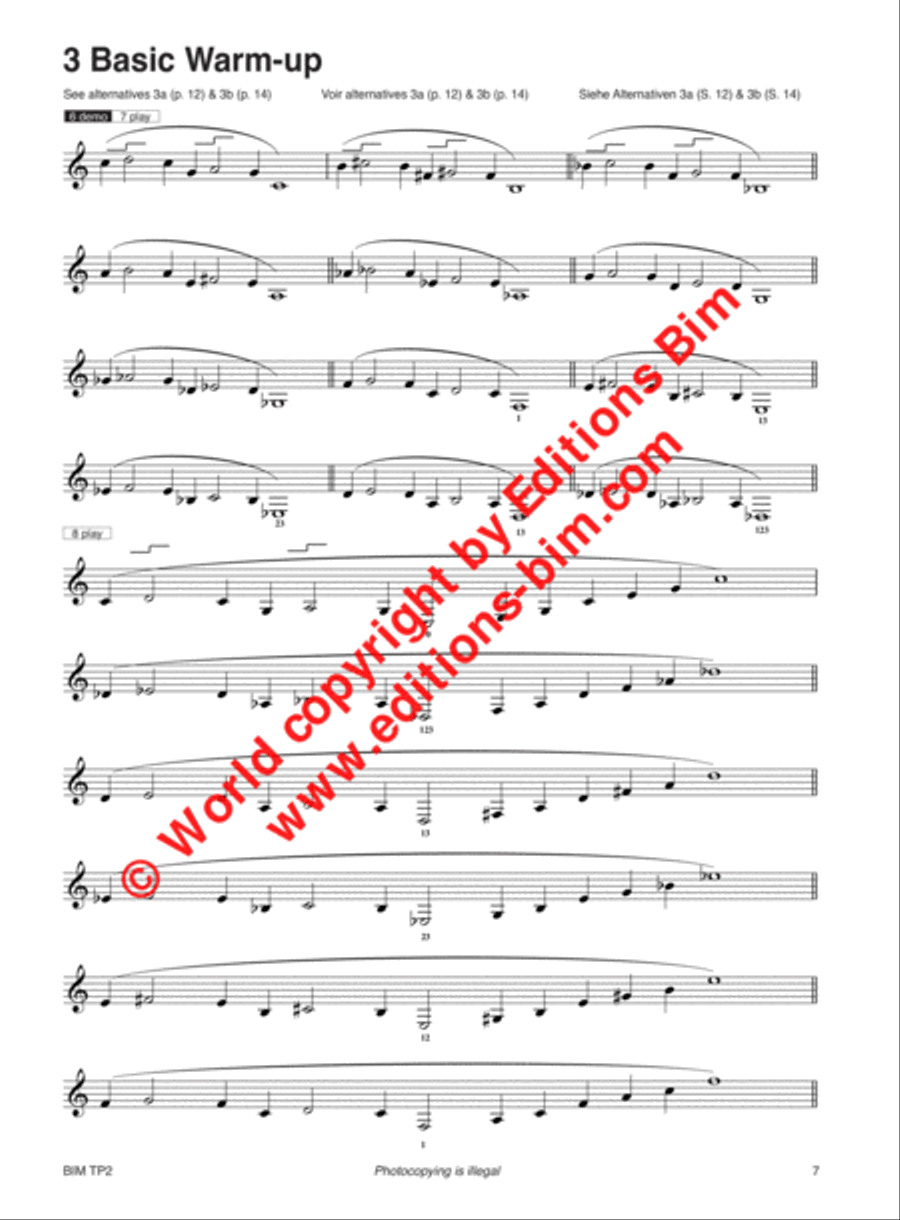 Warm-ups + Studies Warm-ups + Studies Trumpet scores gallery preview page 3