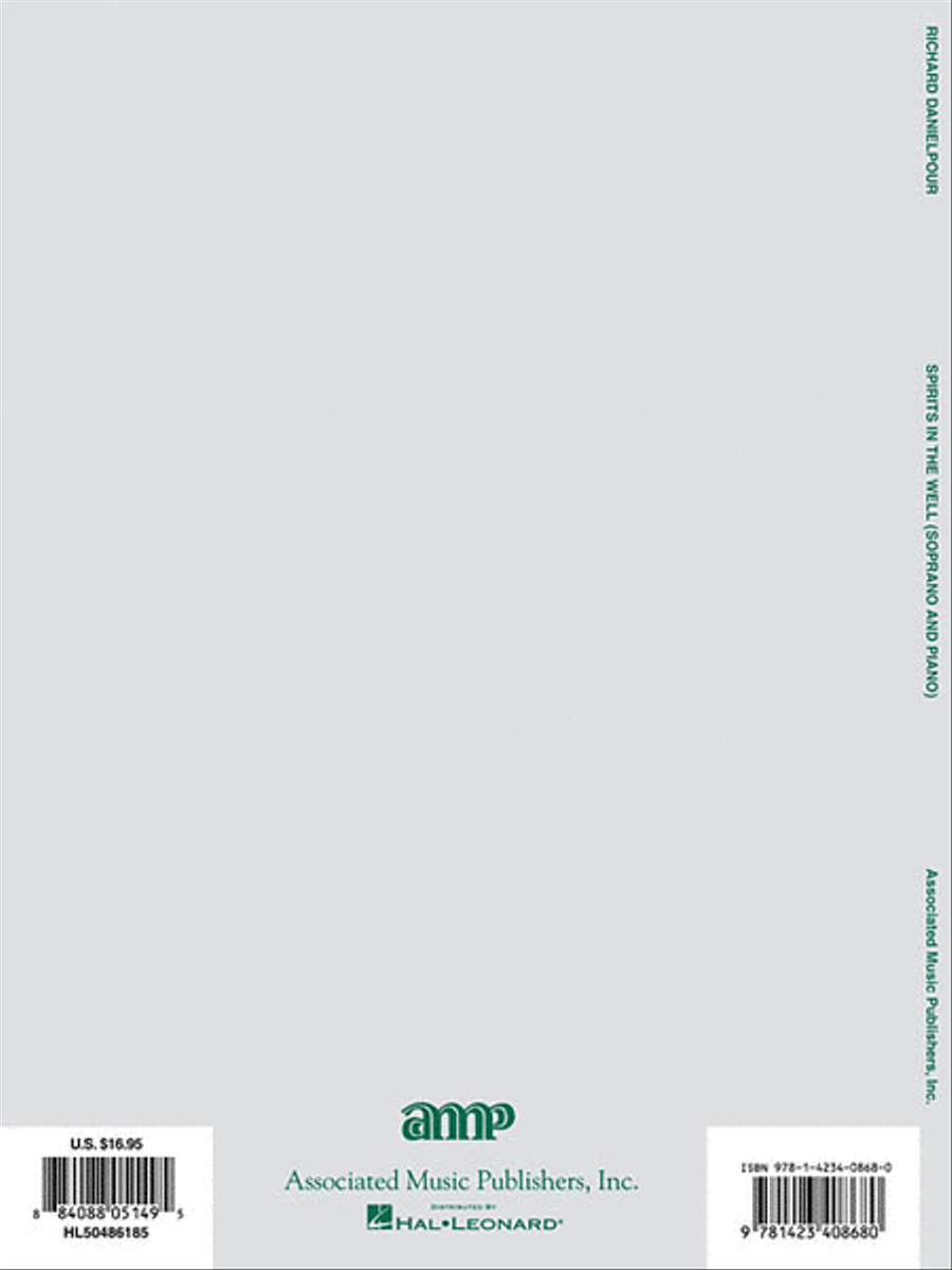 Richard Danielpour - Spirits in the Well Voice scores gallery preview page 2