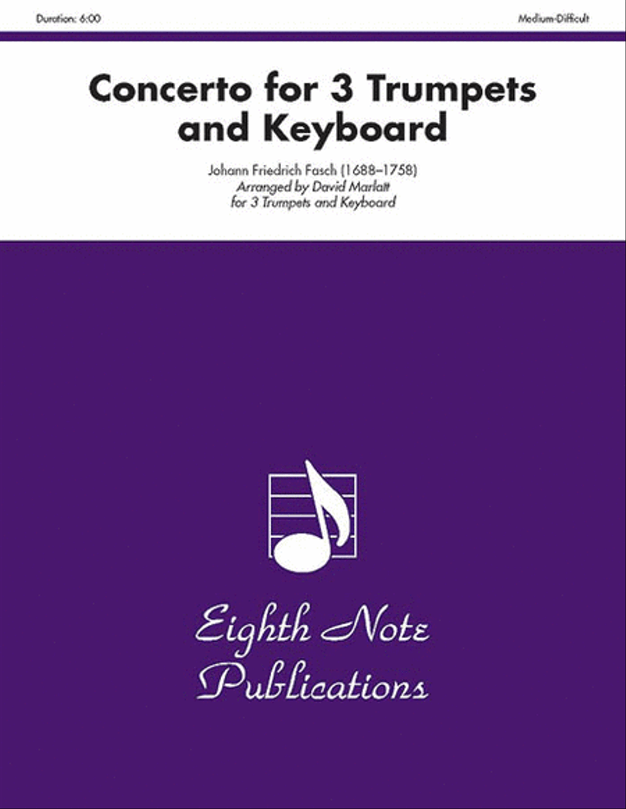 Concerto for 3 Trumpets and Keyboard Trumpet Trio scores gallery preview page 1