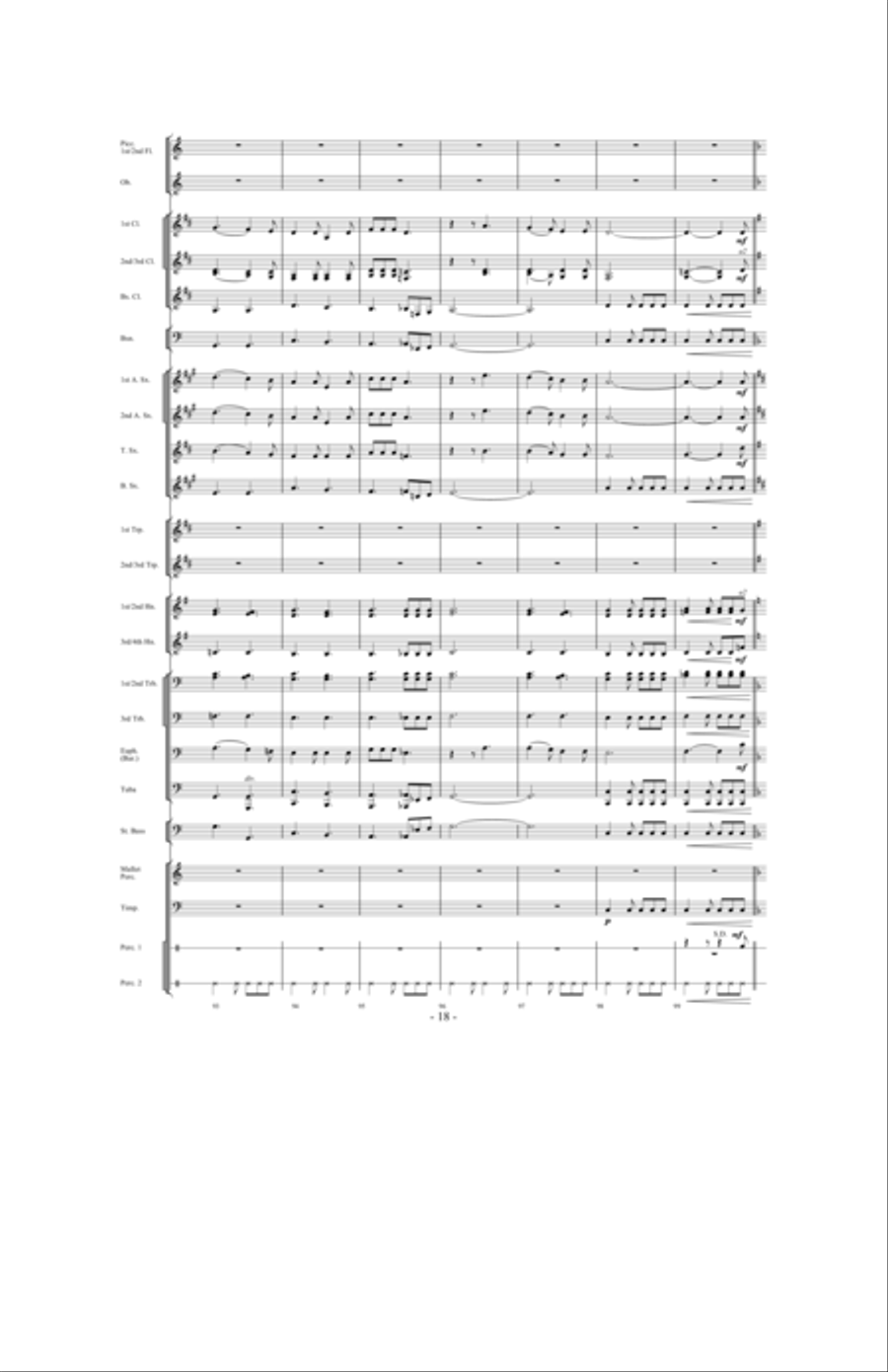 Celebration Folklorique Celebration Folklorique Concert Band scores gallery preview page 17