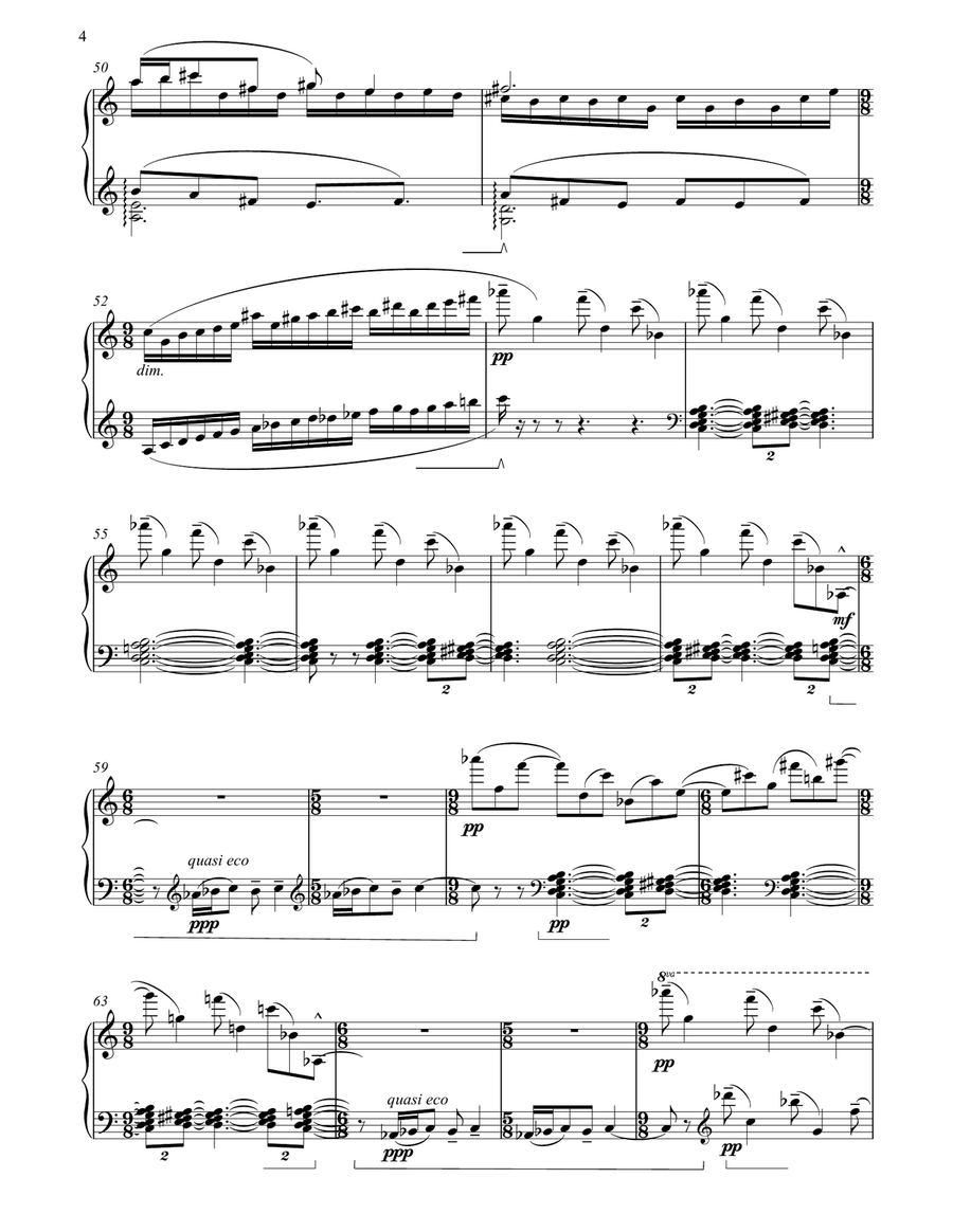 Tunstall Chimes, Study No. 10 - Hommage A Ravel Piano Method scores gallery preview page 4