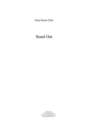 Book cover for Gian Paolo Chiti: Standout for intermediate concert band: score and complete parts
