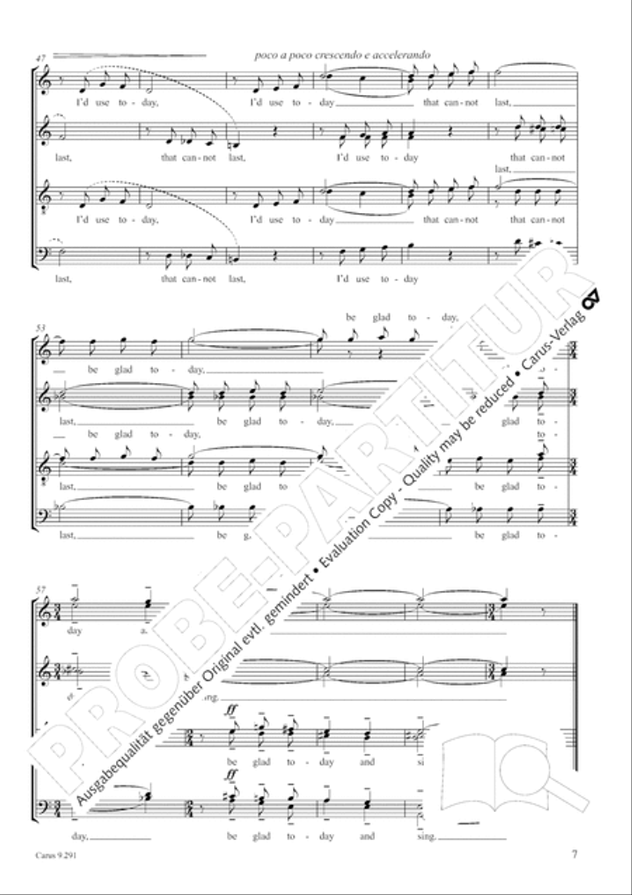 Two Songs of Spring SSAATTBB scores gallery preview page 8