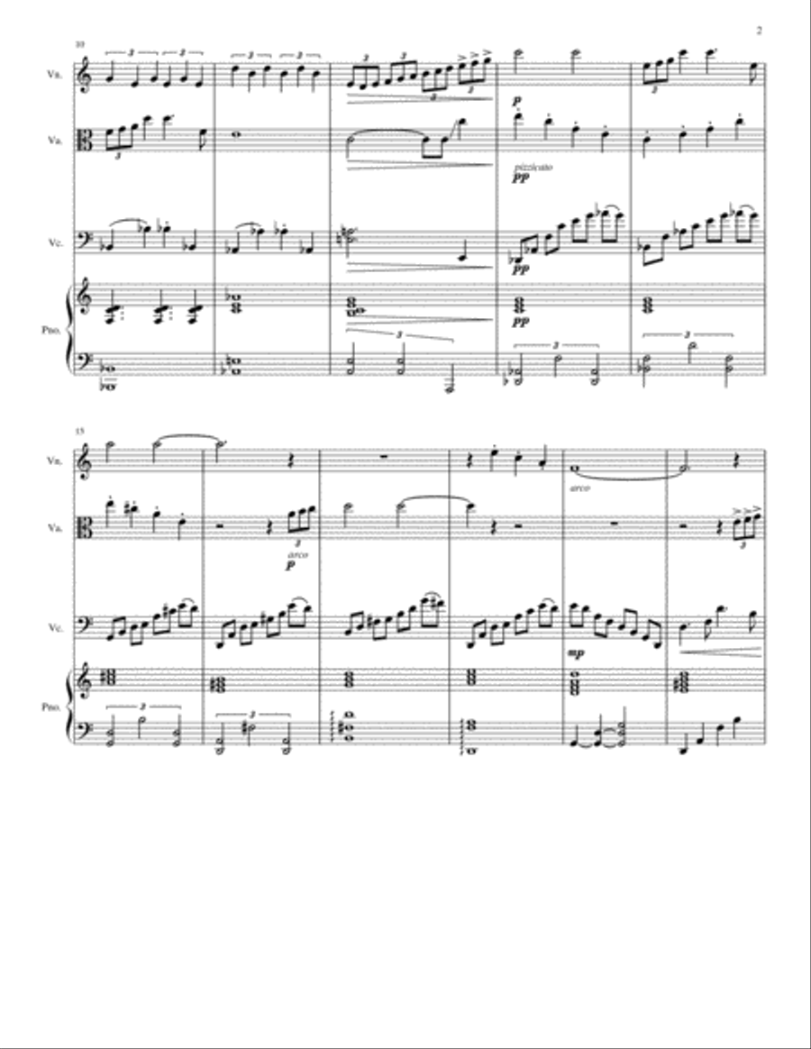 Getting To Know You Piano Quartet scores gallery preview page 2