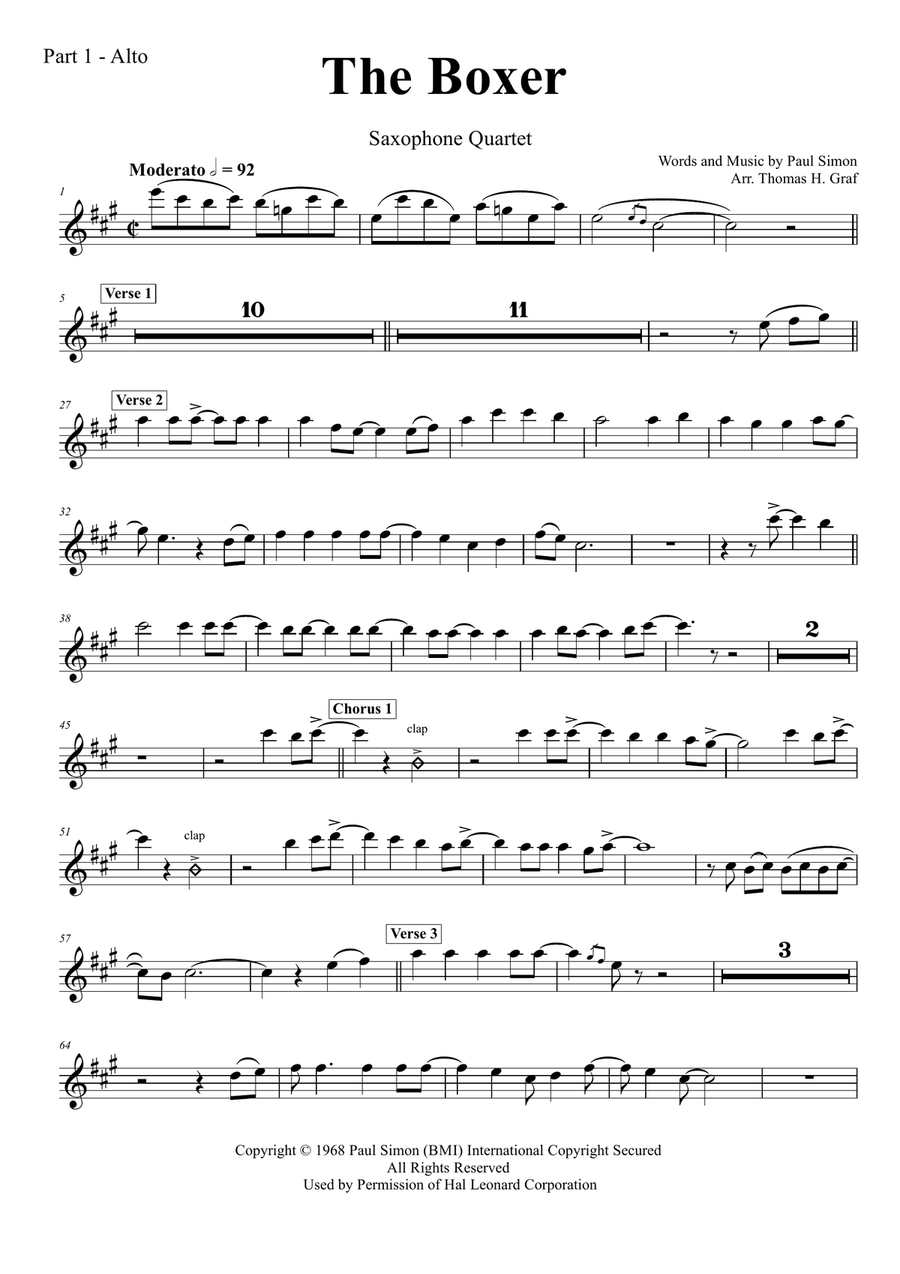 The Boxer Saxophone Quartet scores gallery preview page 5