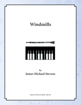 Book cover for Windmills - Clarinet & Piano