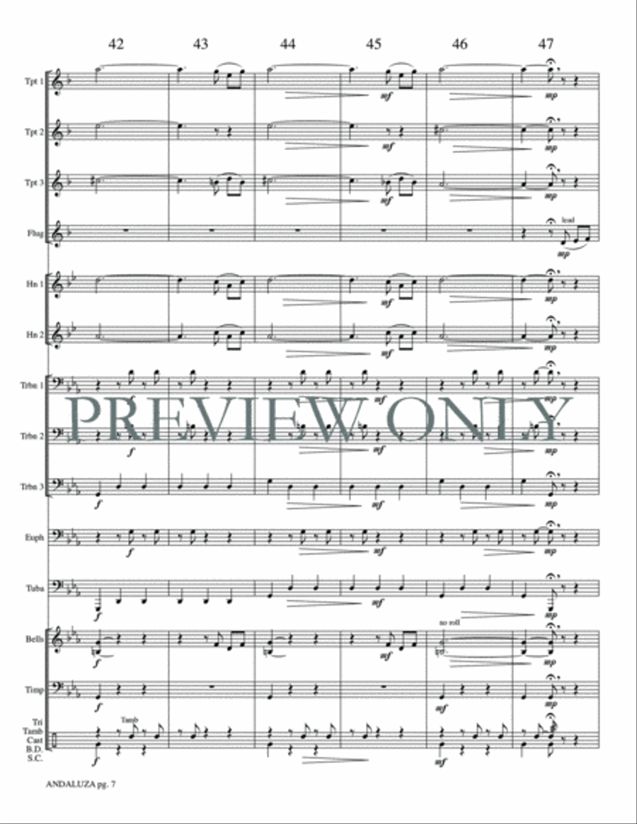 Andaluza Small Ensemble scores gallery preview page 9