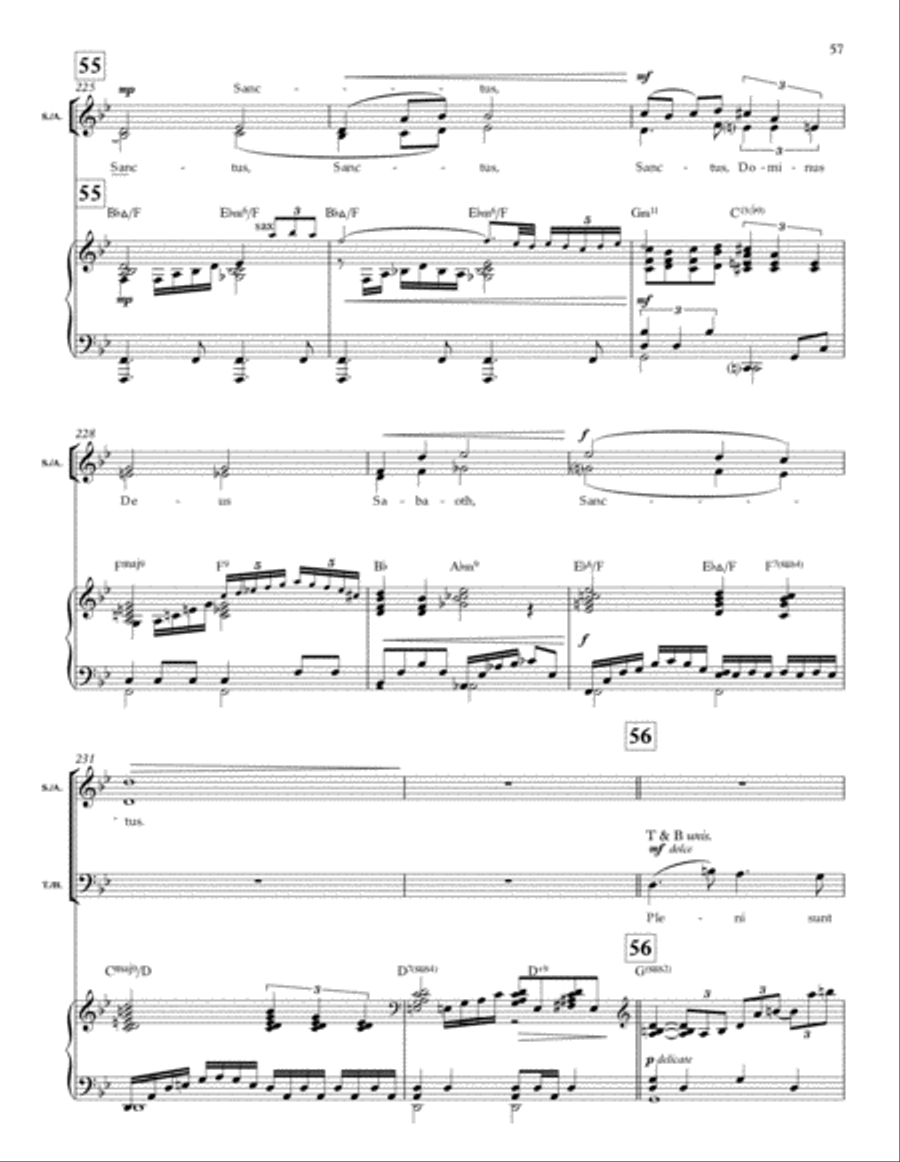 Mass in Blue 4-Part scores gallery preview page 18
