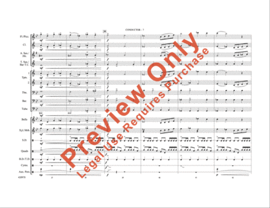 Man of Steel, Part 1 Marching Band scores gallery preview page 8