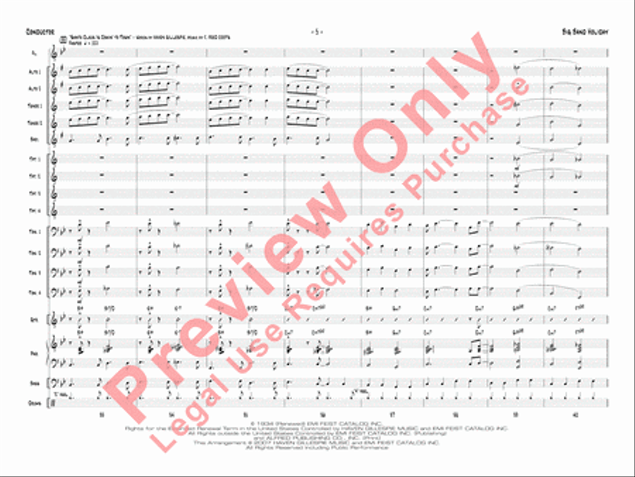 Big Band Holiday Big Band Holiday Jazz Ensemble scores gallery preview page 8