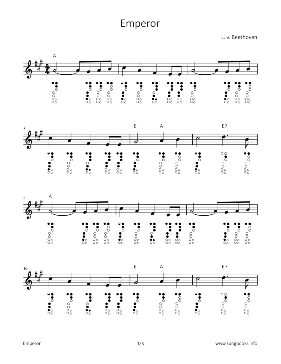Emperor Chamber Music scores gallery preview page 1