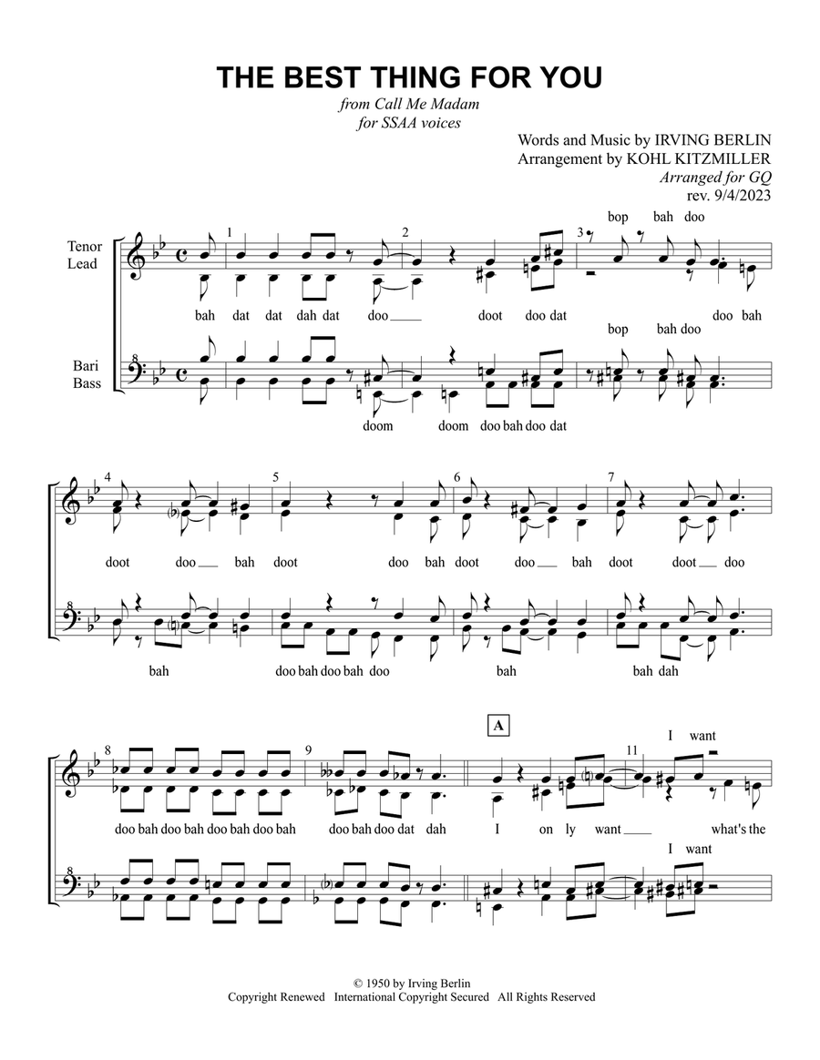 The Best Thing For You SSAA scores gallery preview page 2