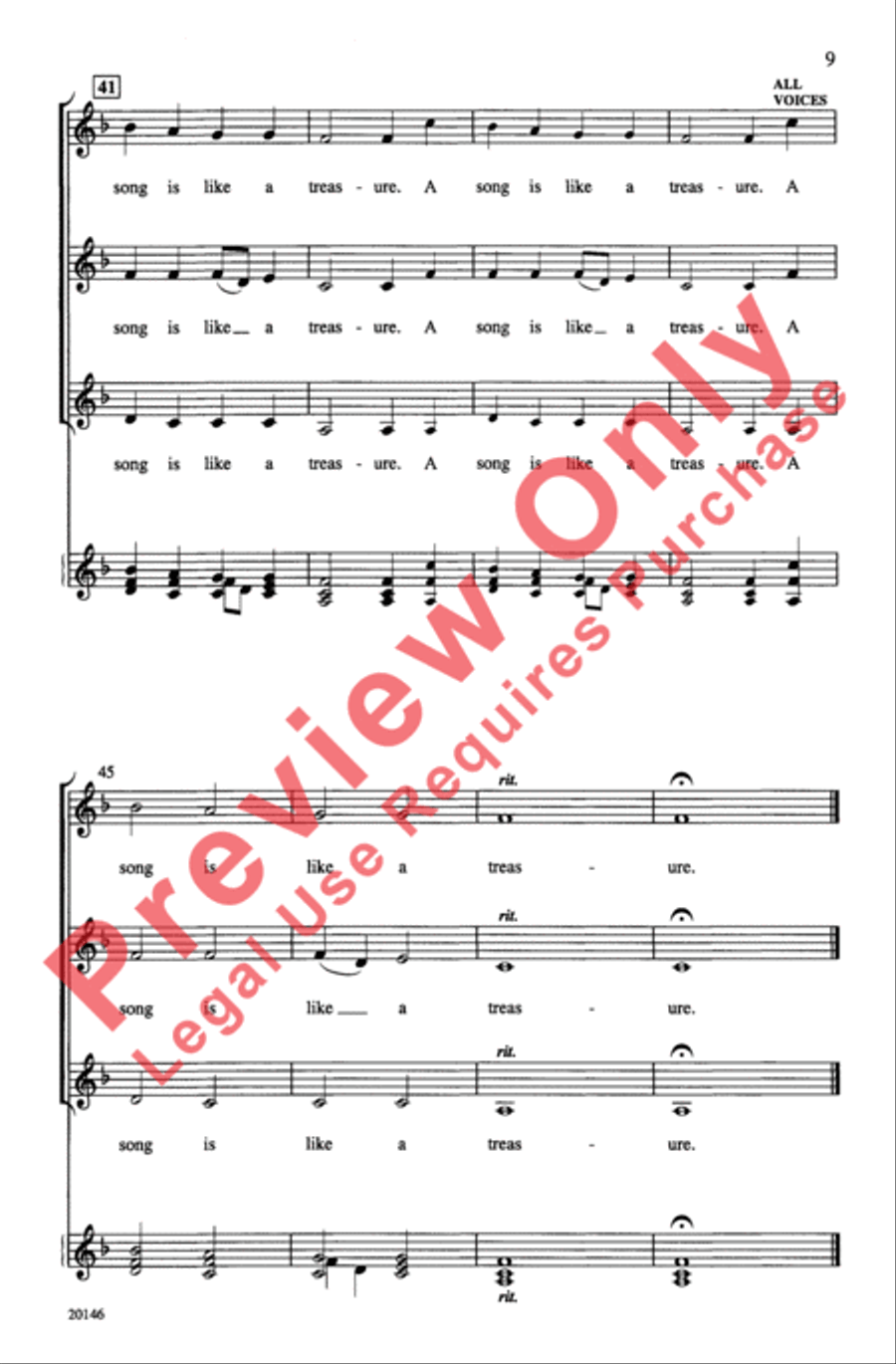 Three New Madrigals Women's Choir scores gallery preview page 9
