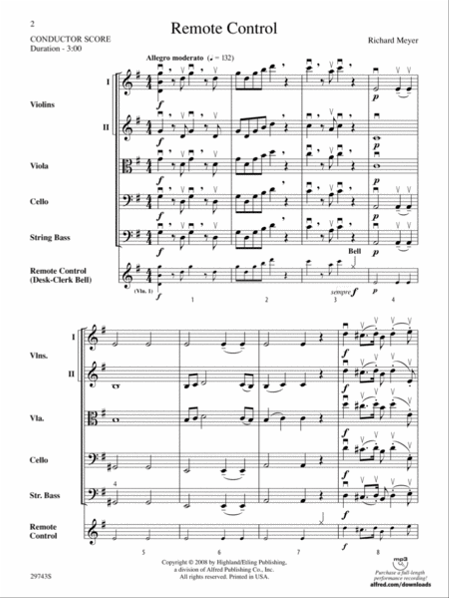 Remote Control: Score String Orchestra scores gallery preview page 2