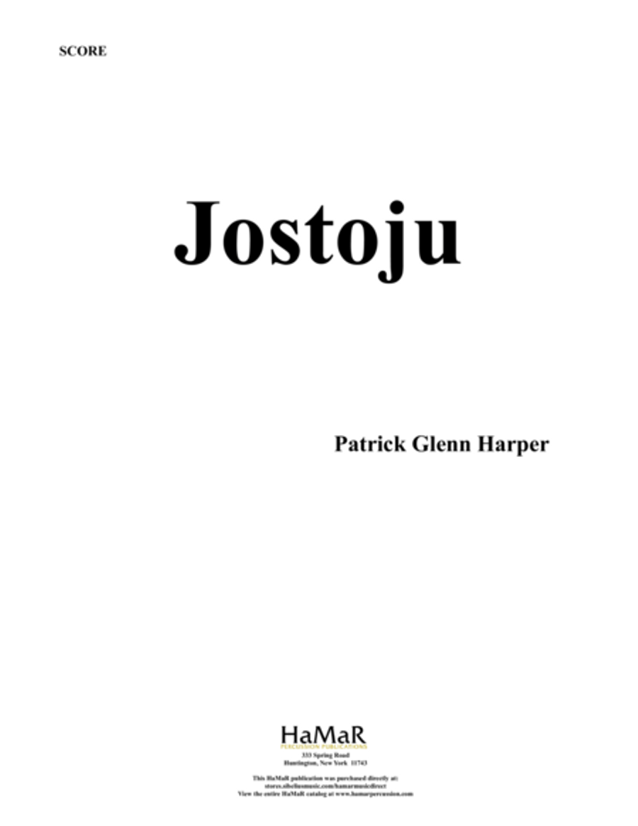 Jostofu Jostofu Percussion Ensemble scores gallery preview page 1