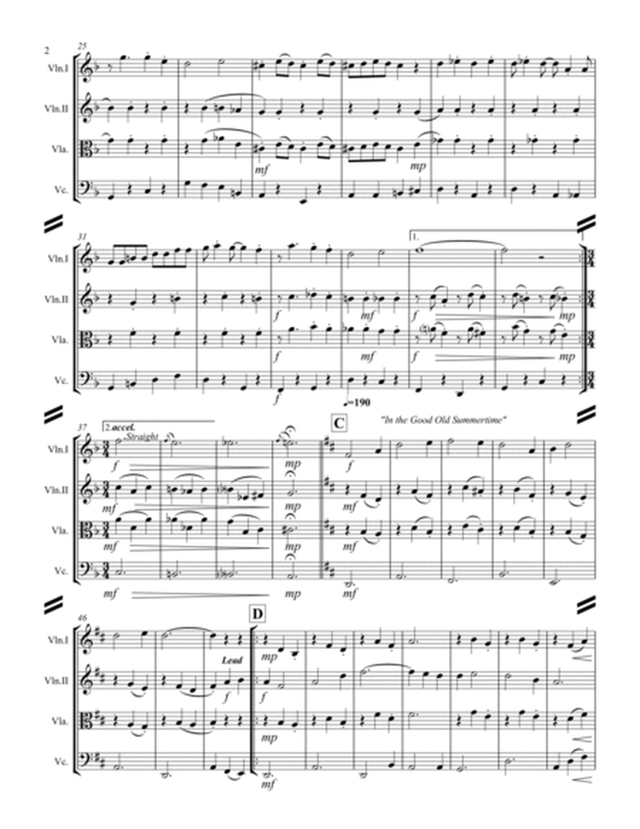Sing-along Medley #2 (for String Quartet) image number null