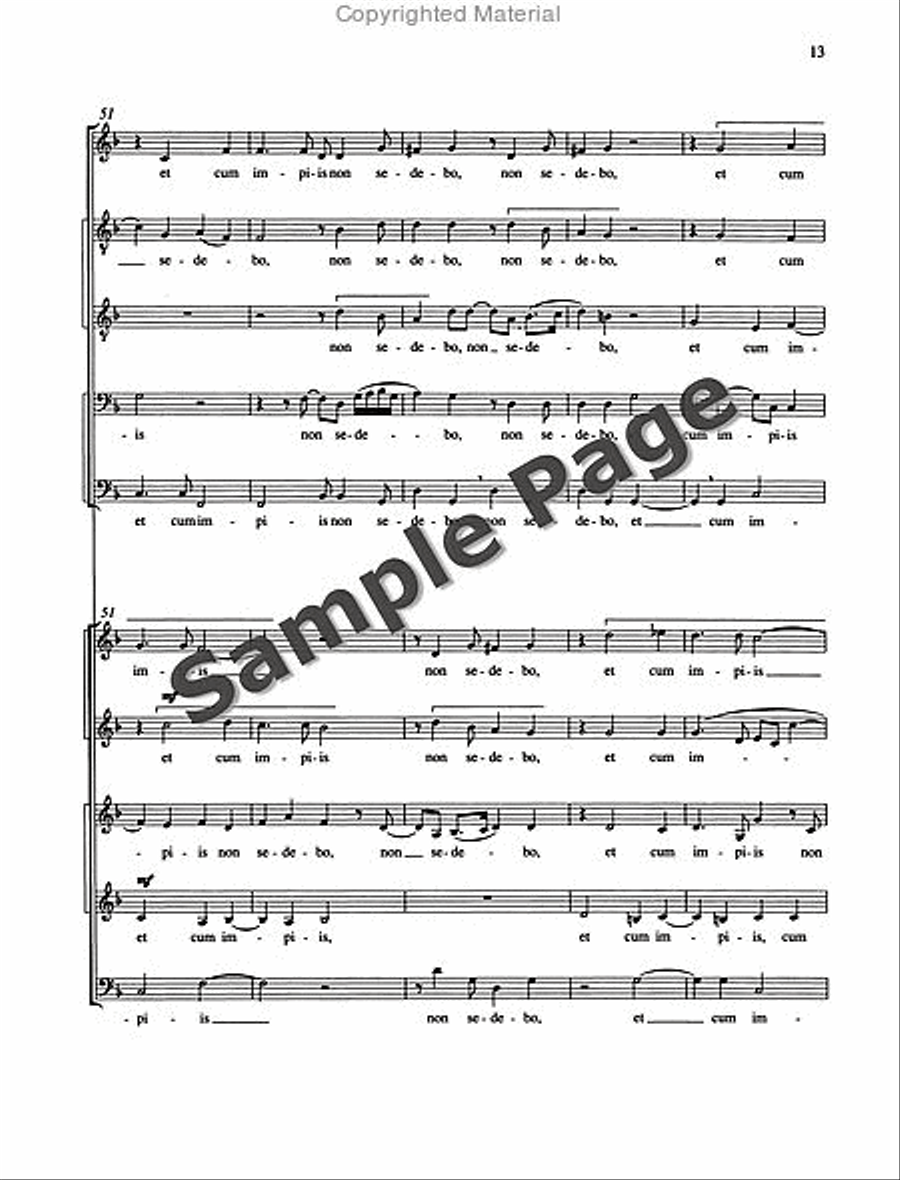 Judica me Mixed Choir scores gallery preview page 14