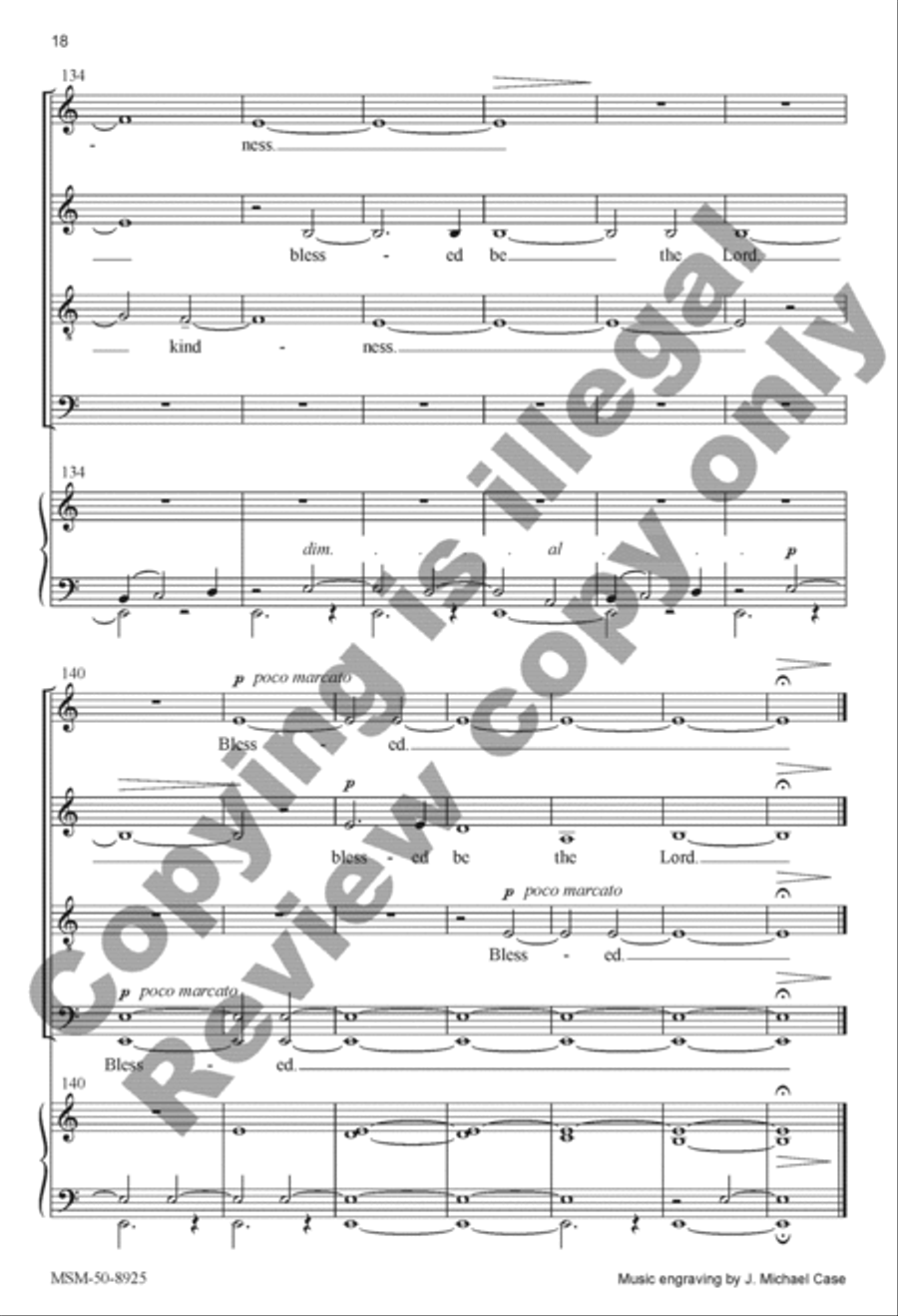 Trust and Kindness 4-Part scores gallery preview page 22