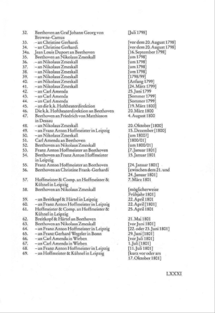 Beethoven Correspondence – Volume 1: 1783-1807 School and Community scores gallery preview page 3