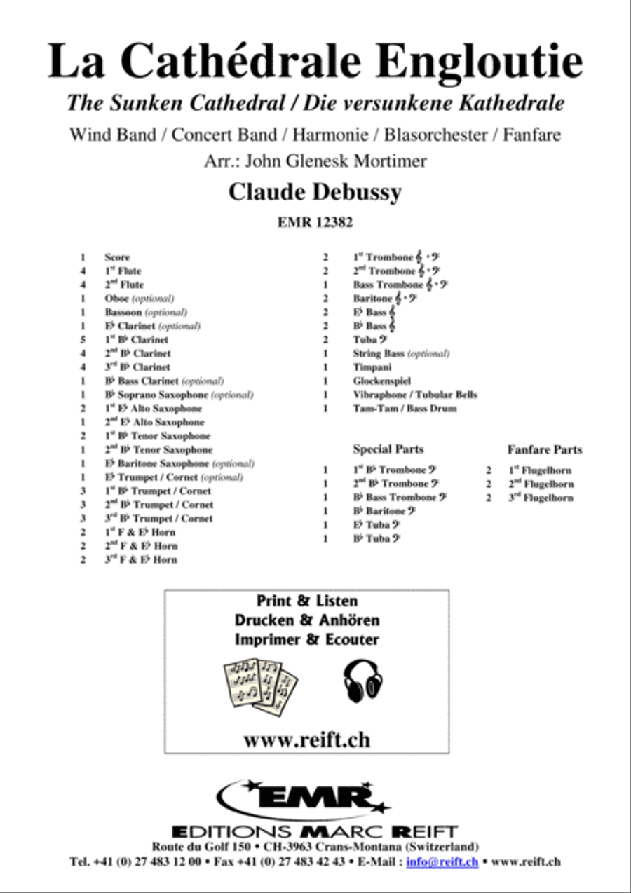 La Cathedrale Engloutie Concert Band scores gallery preview page 2