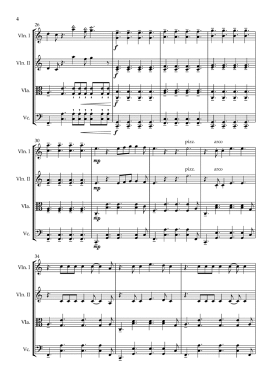 Daylight String Quartet scores gallery preview page 4