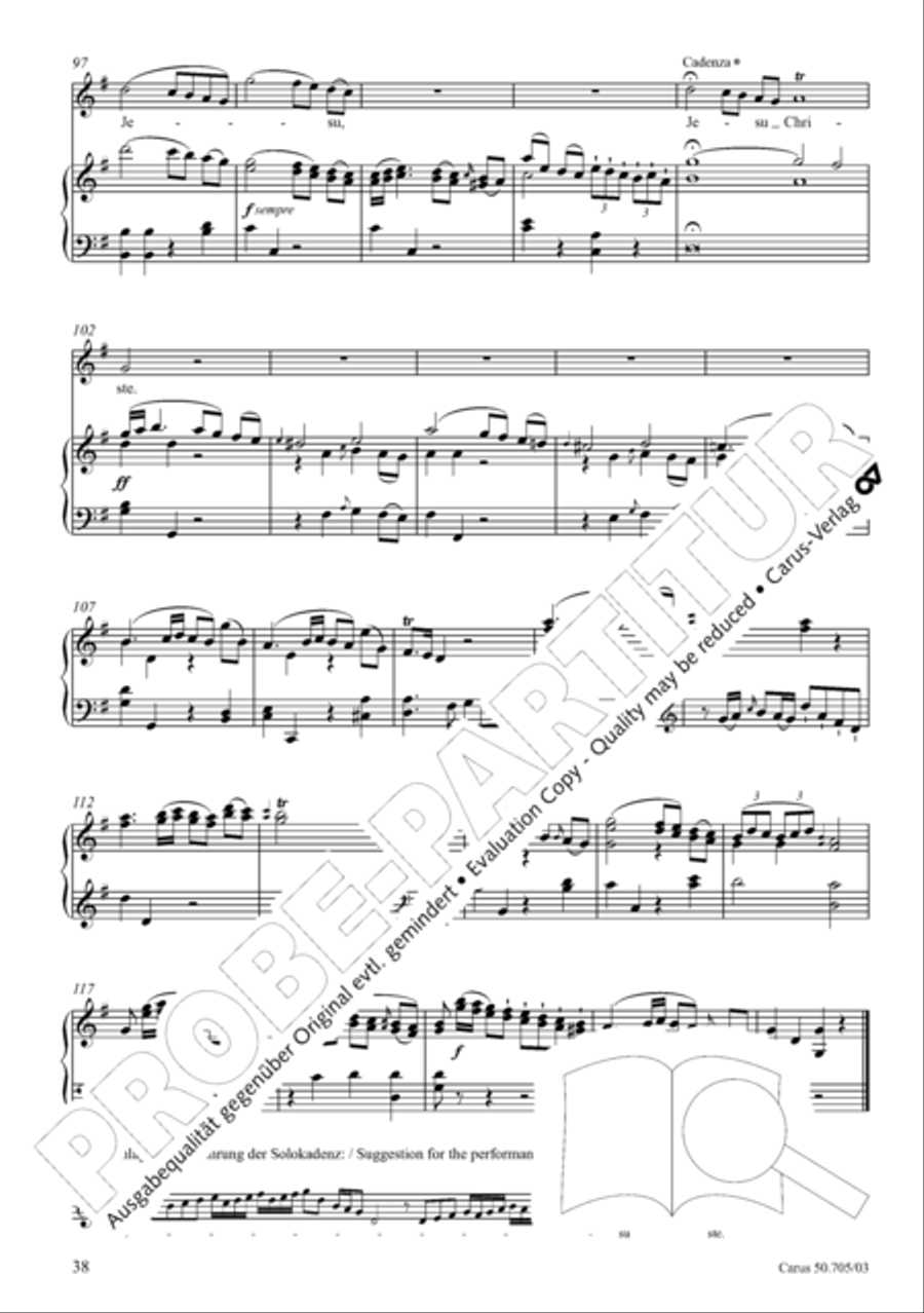 Missa in g. Hasse-Werkausgabe IV/3 4-Part scores gallery preview page 47